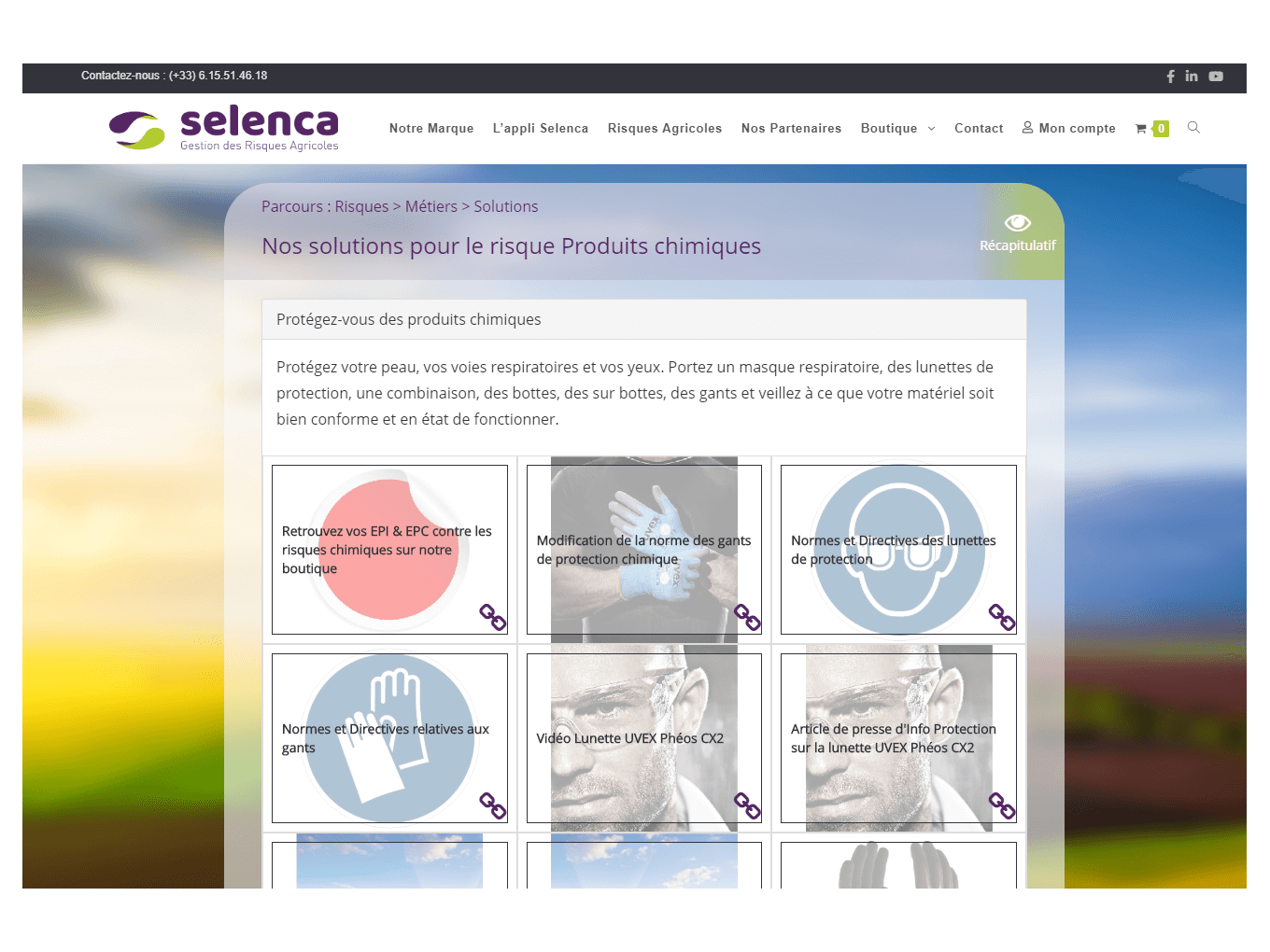 Selenca application web Gestion des risques agricoles